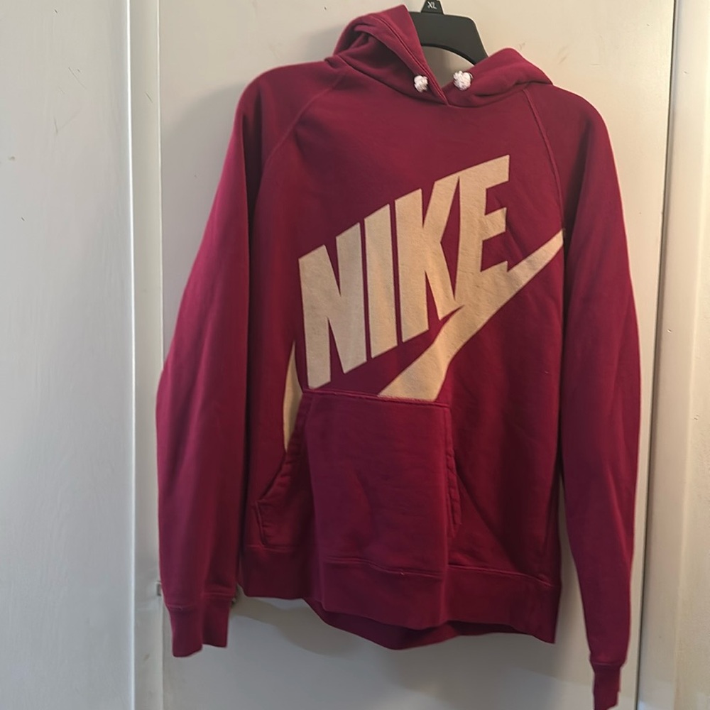 Nike dark rose hoodie size large